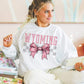 Coquette Bow pink Checkered States (ALL STATES)-DTF