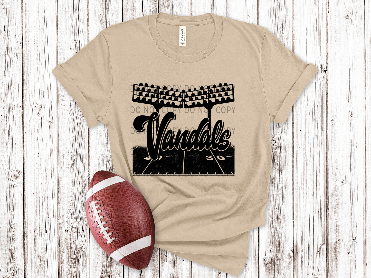 Vandals Football Field BLK - DTF