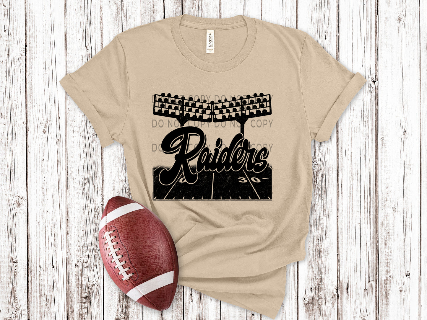 Raiders Football Field BLK - DTF