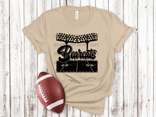 Bearcats Football Field BLK - DTF