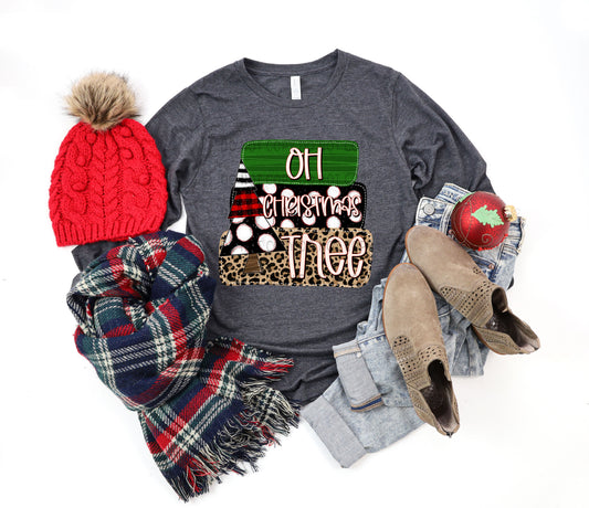 Oh Christmas Tree Multi Prints Stacked - DTF