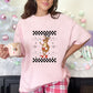Reindeer Drinking Hot Cocoa Retro Checkered Christmas - DTF
