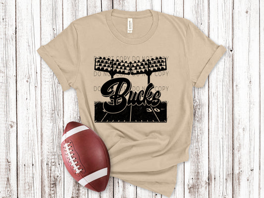 Bucks Football Field BLK - DTF