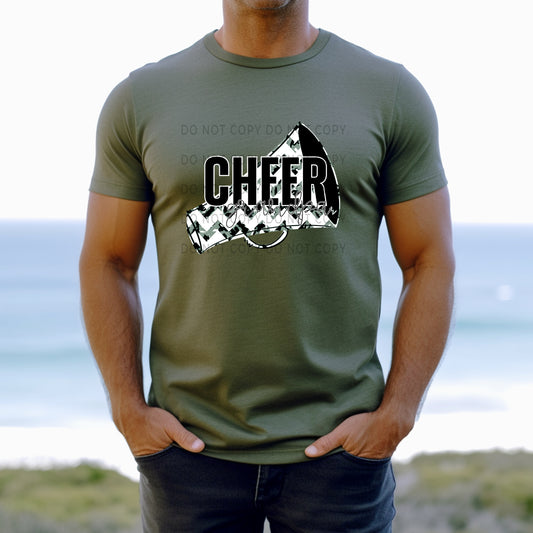 Cheer Grandpa White Outline -DTF