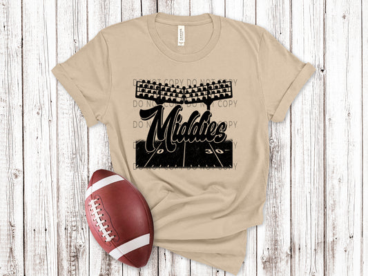 Middies Football Field BLK - DTF