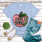 First Grade Teacher Polka Dot Apple -DTF