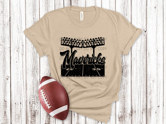 Mavericks Football Field BLK - DTF
