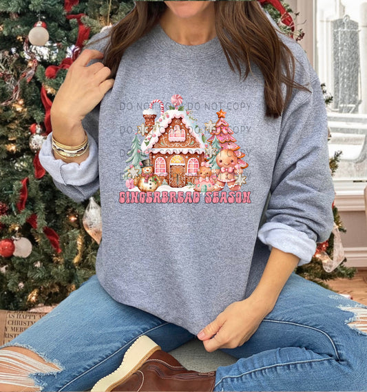 Gingerbread Season Pink - DTF