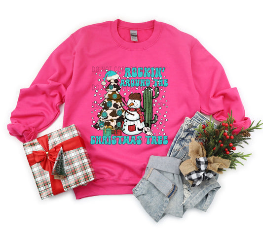 Rockin’ Around The Christmas Tree Cow Print - DTF