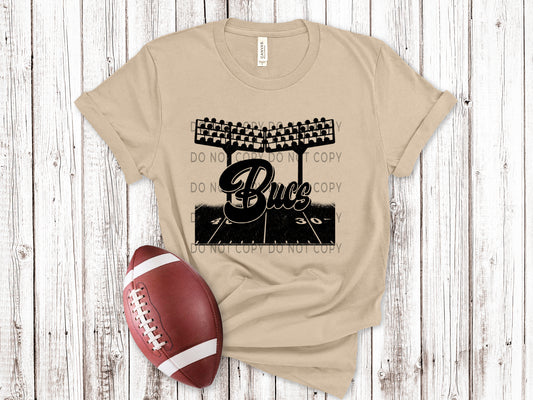 Bucs Football Field BLK - DTF