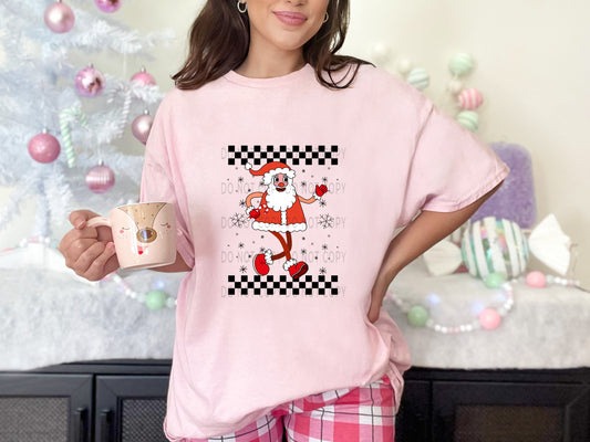 Santa Retro Checkered Christmas - DTF