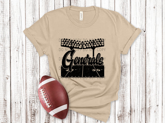 Generals Football Field BLK - DTF