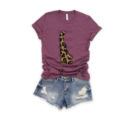 Leopard Sequin State (ALL STATES)-DTF