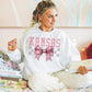 Coquette Bow pink Checkered States (ALL STATES)-DTF