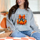 I Love Fall Most Of All Stacked Pumpkin With Plaid Bow - DTF