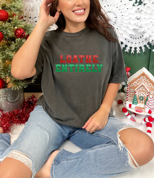 Loathe Entirely Faux Embroidery Sequin - DTF