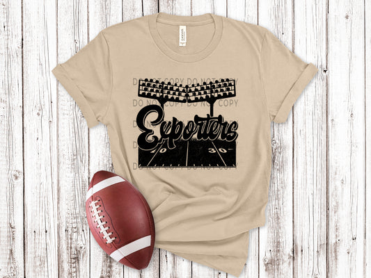 Exporters Football Field BLK - DTF