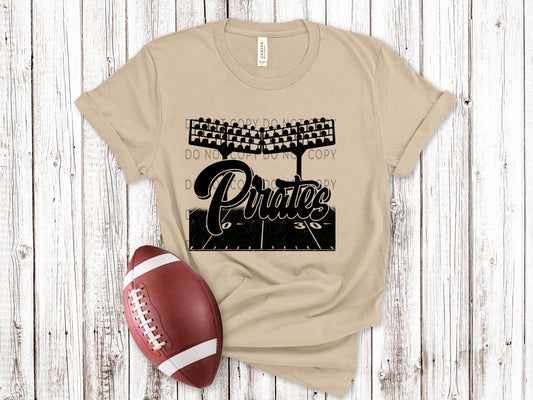 Pirates Football Field BLK - DTF