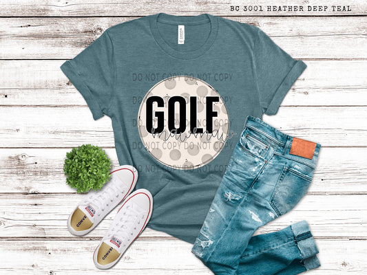 Golf Mawmaw White Outline -DTF