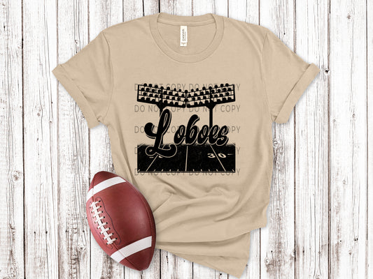 Loboes Football Field BLK - DTF