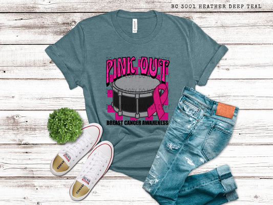 Band Pink Out Faux Embroidery -DTF