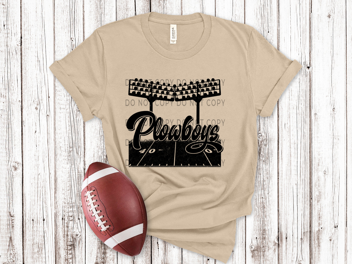 Plowboys Football Field BLK - DTF