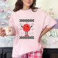Red Ornament Retro Checkered Christmas - DTF
