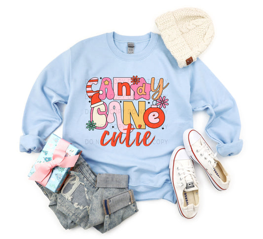 Candy Cane Cutie Pink Retro - DTF