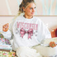 Coquette Bow pink Checkered States (ALL STATES)-DTF