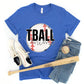 T Ball Mimi White Outline -DTF