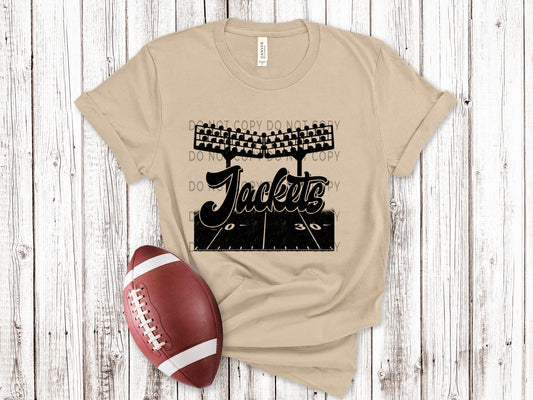 Jackets Football Field BLK - DTF