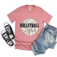 Volleyball Dad White Outline - DTF