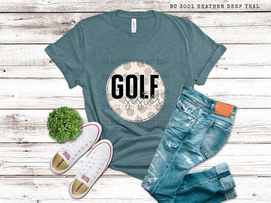Golf Sister White Outline -DTF