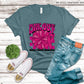 Cheer Pink Out Faux Embroidery - DTF