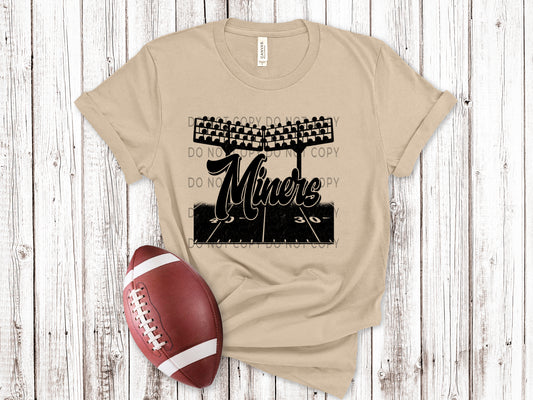 Miners Football Field BLK - DTF
