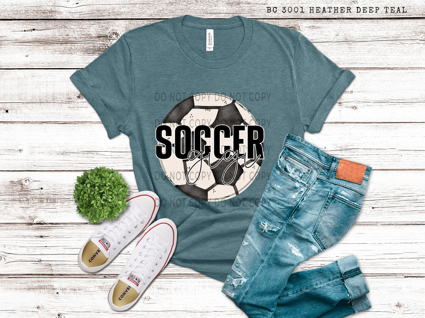 Soccer Gigi White Outline -DTF