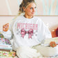 Coquette Bow pink Checkered States (ALL STATES)-DTF