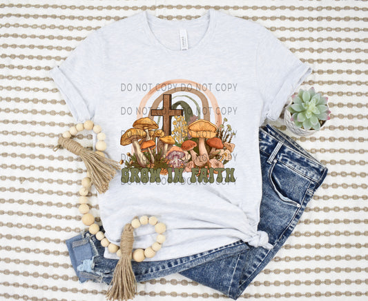 Grow In Faith Muted Mushrooms - DTF