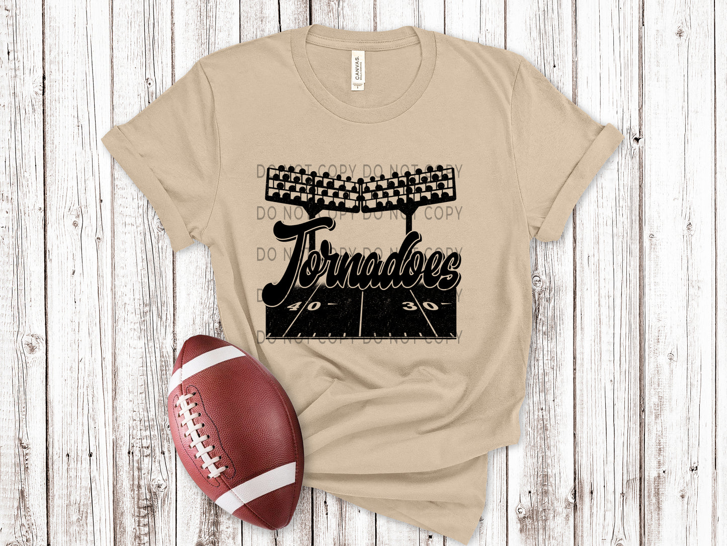 Tornadoes Football Field BLK - DTF