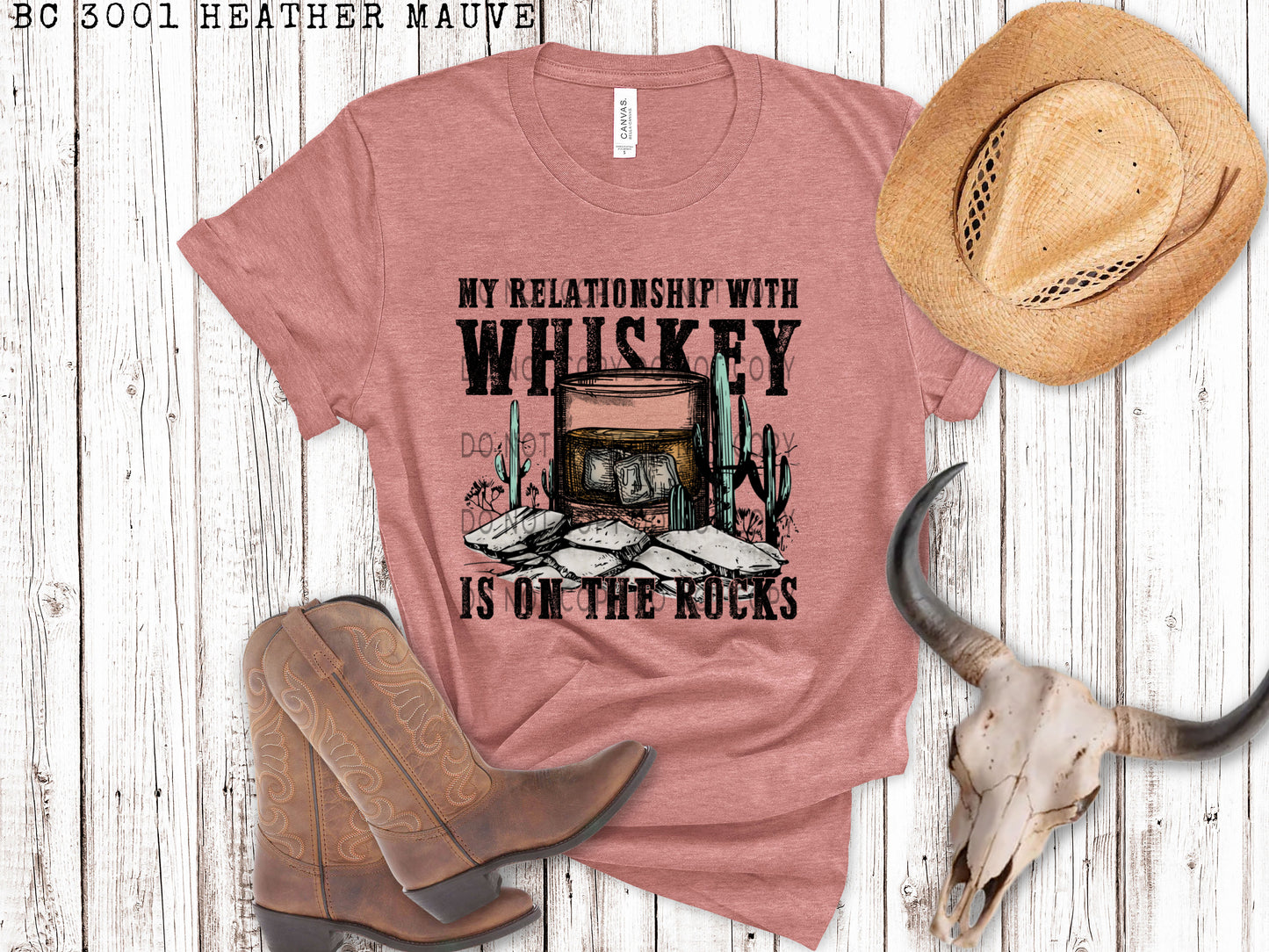 My Relationship With Whiskey Is On The Rocks - DTF