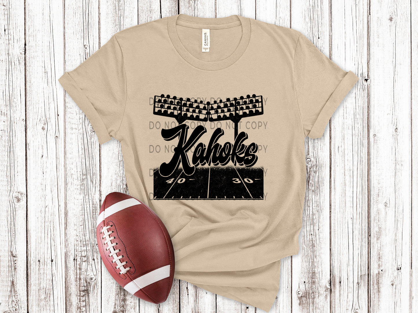 Kahoks Football Field BLK - DTF