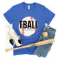 T Ball Nana White Outline -DTF