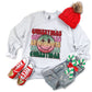Christmas Stacked Leopard Happy Faces - DTF