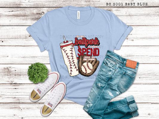 At The Ballpark Baseball Tumbler - DTF