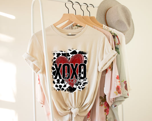 Xoxo Babe Cow Print - DTF