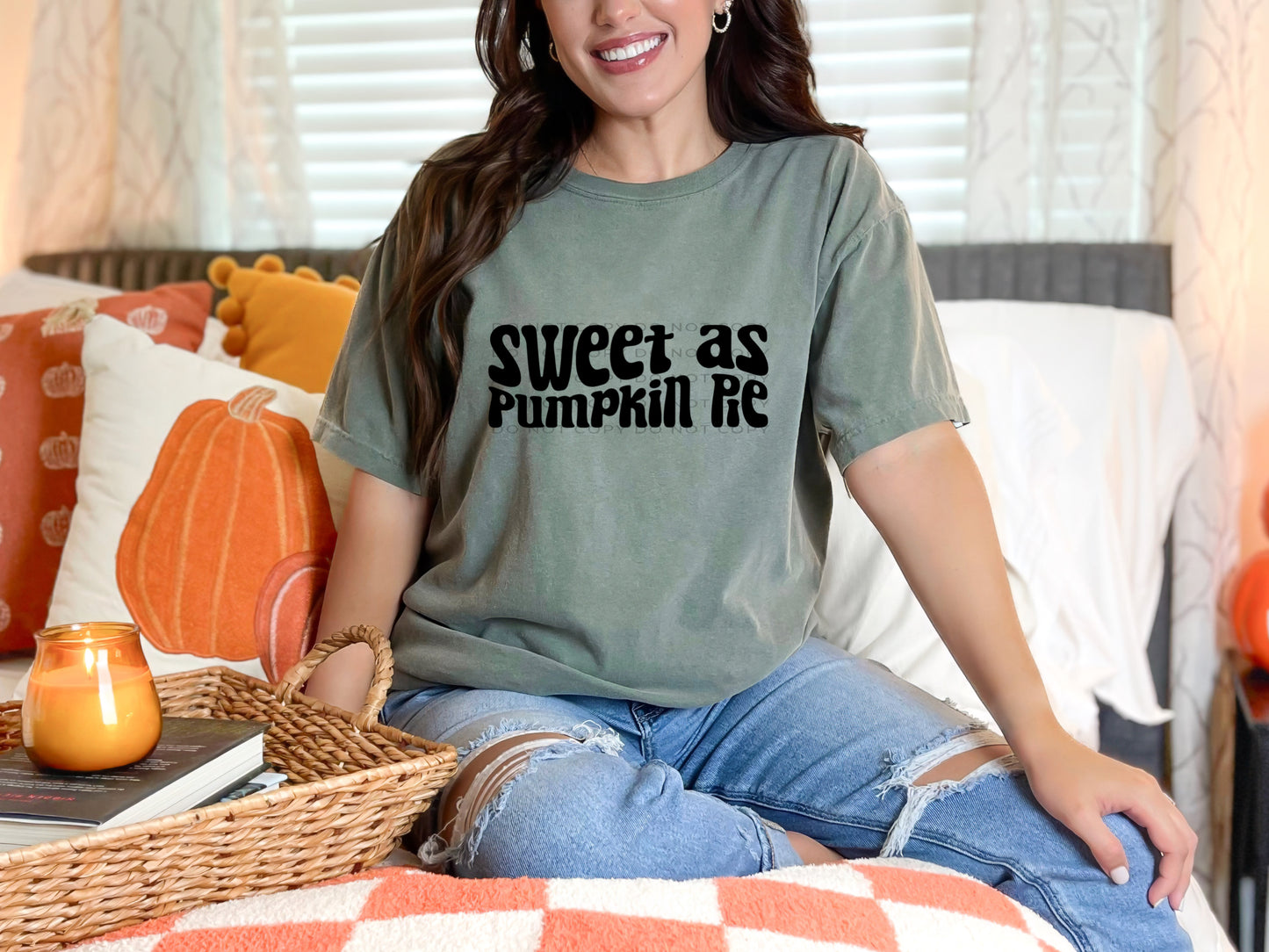 Sweet As Pumpkin Pie Blk - DTF