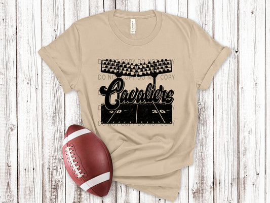 Cavaliers Football Field BLK - DTF