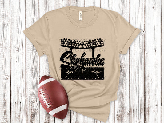 Skyhawks Football Field BLK - DTF