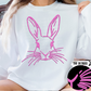 pink bunny face -DTF
