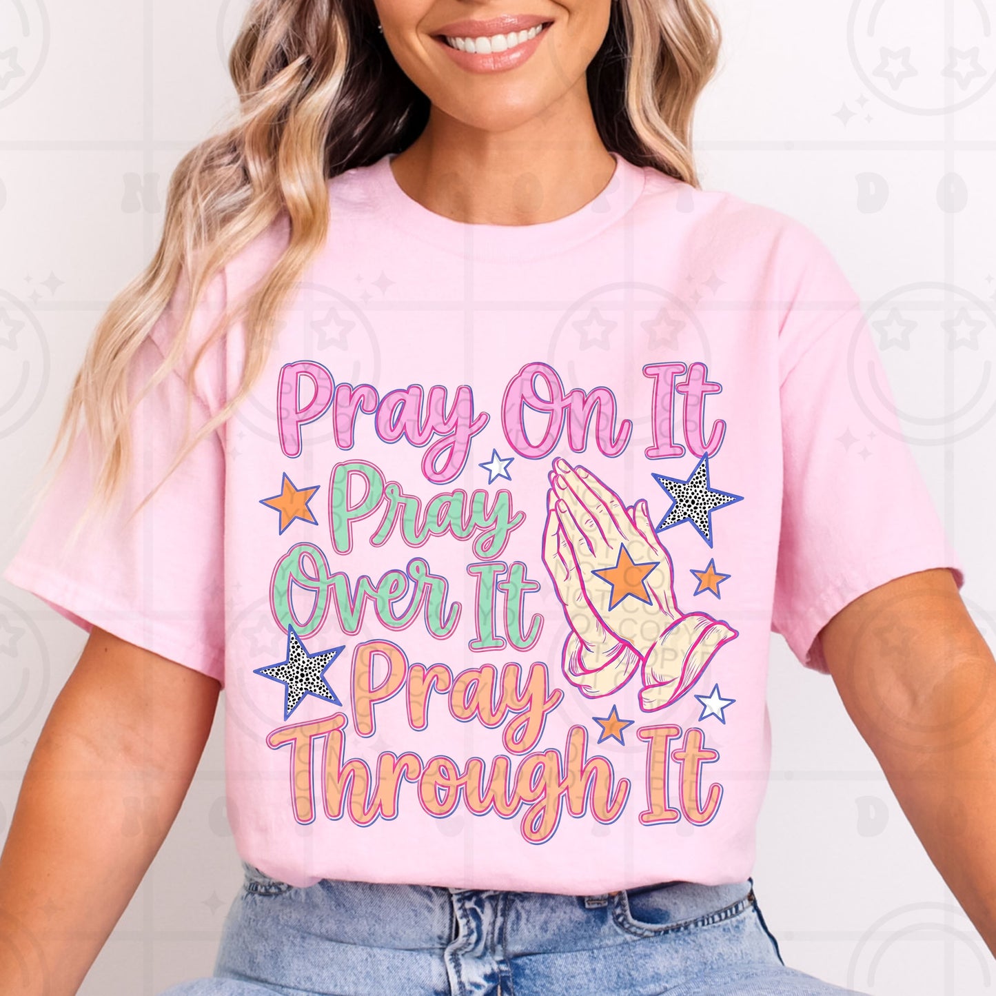 Pray on it, Pray over it-DTF&UV